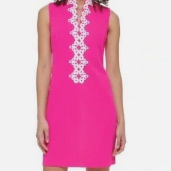 Vince Camaro Hot Pink Sheath Dress size 6 - Picture 8 of 8